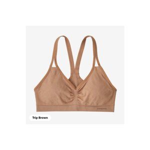Patagonia Women's Barely Bra, size medium, beige (color called Trip Brown)
